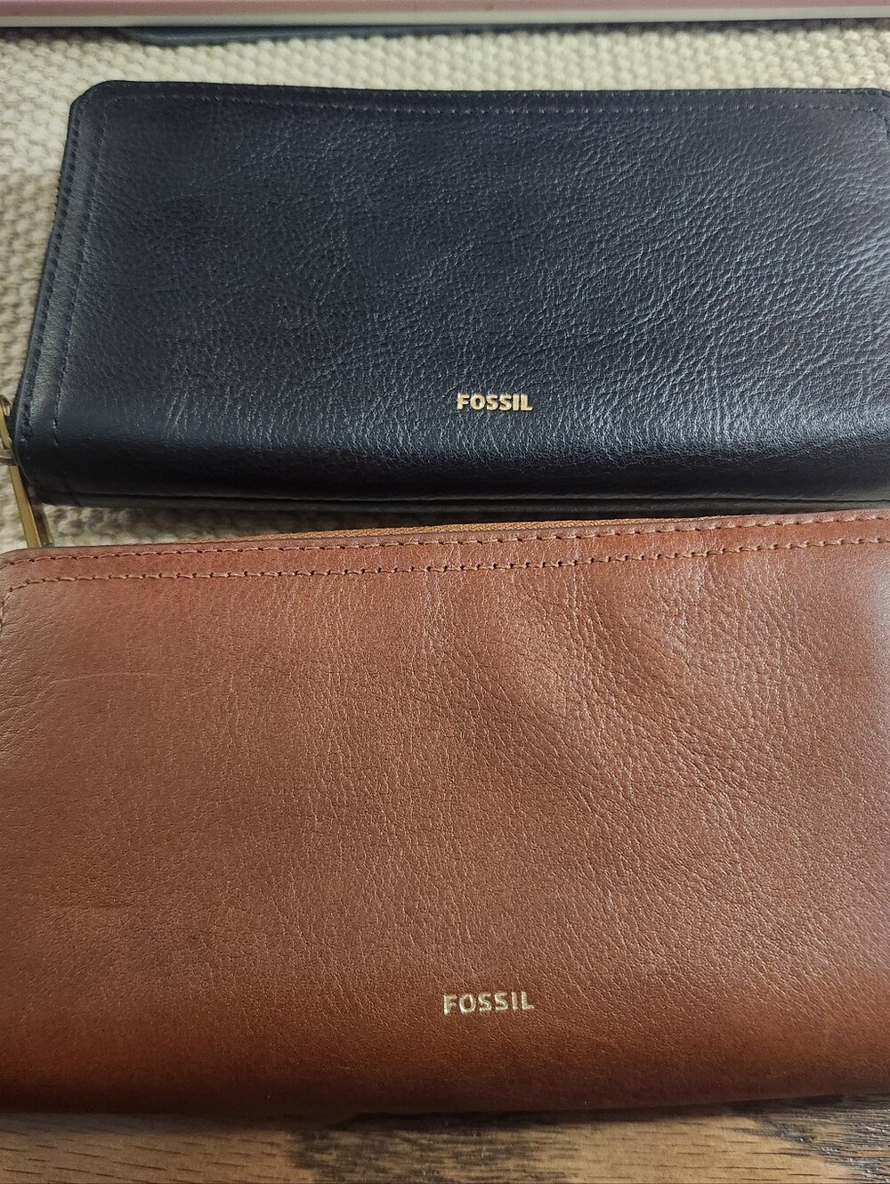 NWT LOT of Two Fossil Leather Wallets